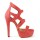 SANDALE PIELE CU TOC INALT PINKIE