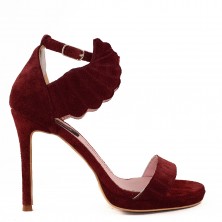 SANDALE SCARLETT PIELE INTOARSA GRENA