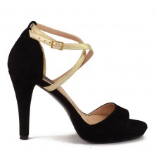 SANDALE BLACK&GOLD