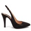 SANDALE NEGRE STILETTO DECUPATE SPATE